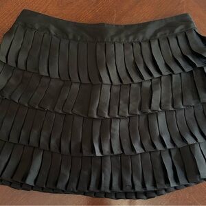 Women’s black ruffle skirt